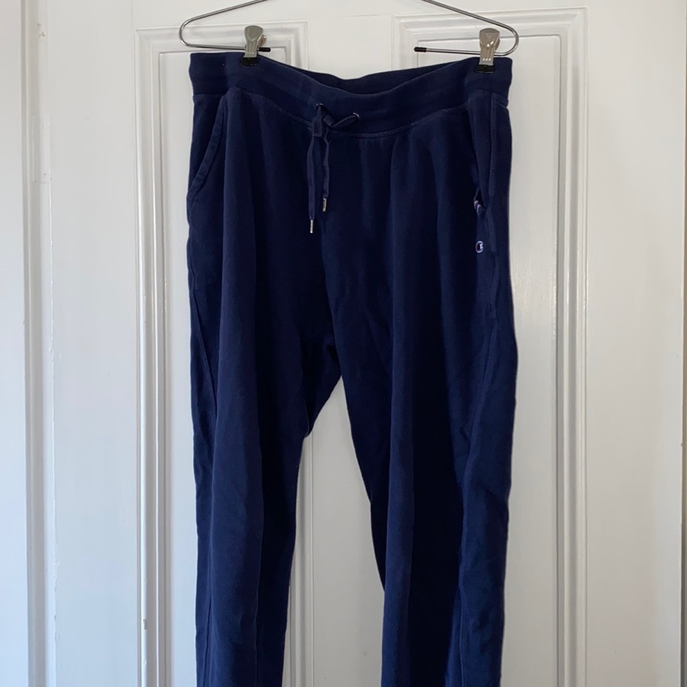 Navy blue champion sweatpants